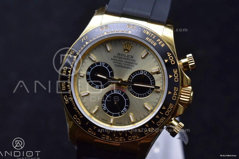 1:1 126518 808 Oysterflex Flexible QF on Black V6 Daytona Dial SH4131 Edition Best (Weighted) Strap YG 0223